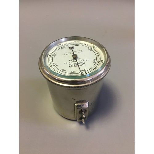 116 - Vintage Cased Elliot Brothers Speed indicator.