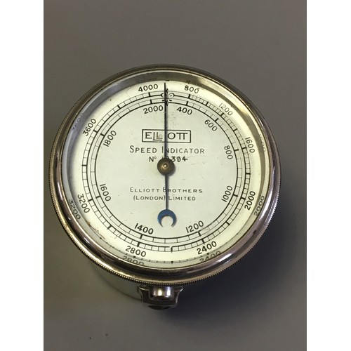 116 - Vintage Cased Elliot Brothers Speed indicator.