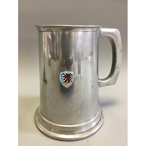 117 - Vintage B.A.R.C With Enamel Badge 1953 Silver Plated Presentation Inter Centre Rally Winning Dish, 1... 