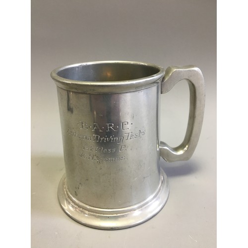 117 - Vintage B.A.R.C With Enamel Badge 1953 Silver Plated Presentation Inter Centre Rally Winning Dish, 1... 