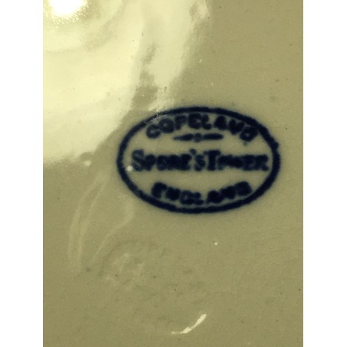 55 - 19th Century Blue and White Copeland Spode Plates x 3.Dia 26cm