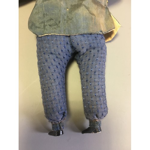 108 - Chinese Early 20th Century Pair of Ceramic and Cloth 