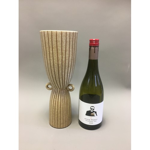 86 - Tokoname Hishoku Gama Mid Century Japanese Stoneware Vase.H 31.5cm