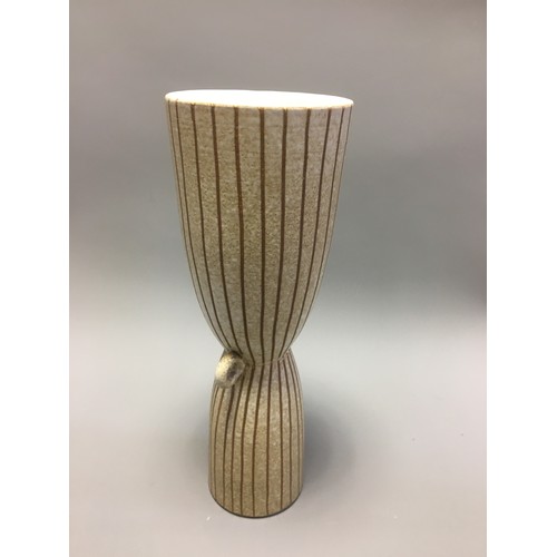 86 - Tokoname Hishoku Gama Mid Century Japanese Stoneware Vase.H 31.5cm
