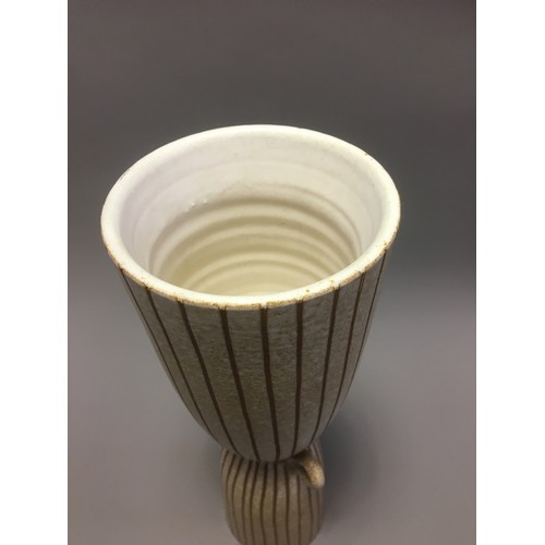 86 - Tokoname Hishoku Gama Mid Century Japanese Stoneware Vase.H 31.5cm