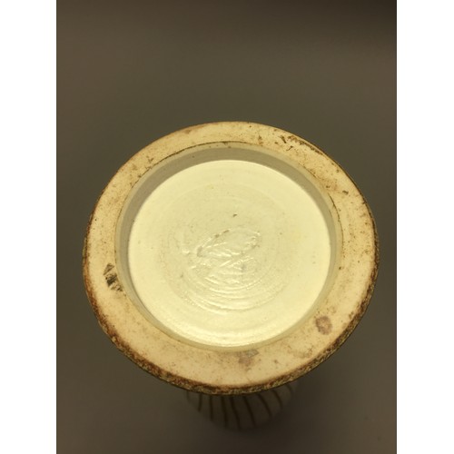 86 - Tokoname Hishoku Gama Mid Century Japanese Stoneware Vase.H 31.5cm