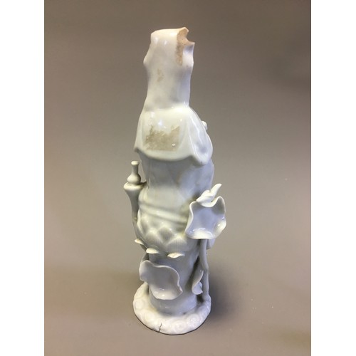 88 - Early 20th Century Chinese Guangxu Porcelain Figure Blanc De Chine Dehua Celadon Guanyin together wi... 