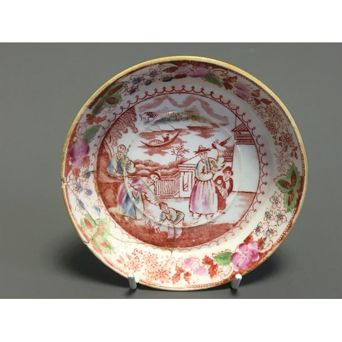 93 - Collection of 6 x 19th Century and later Chinese Saucers etc Various Patterns and Designs
