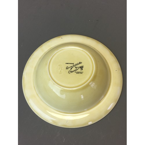 67 - Art Deco - Pair of Clarice Cliff Bizarre Range Banded Bowls.Dia 16cm