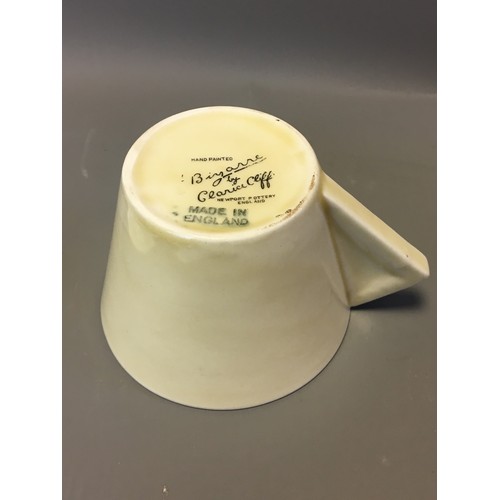 69 - Art Deco Clarice Cliff Bizarre Range Blue Banded Trio - Cup, Saucer and Plate.