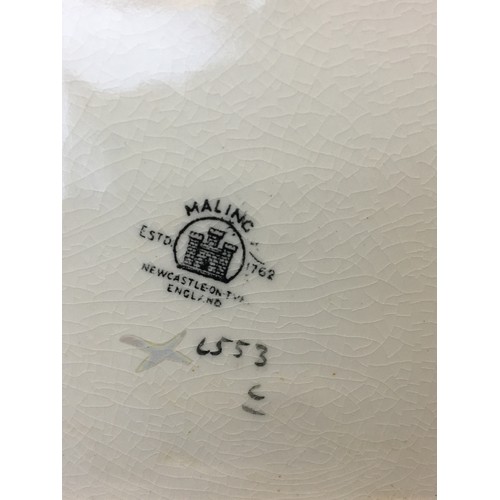 75 - 1930's Maling Pottery Lustre Ware Sandwich Plate.