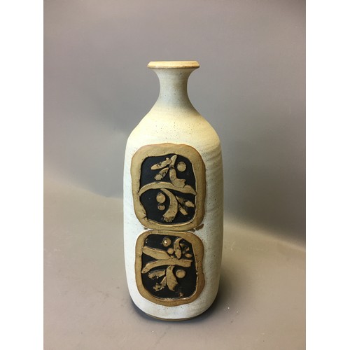 79 - Newport Pottery Japanese influenced Stoneware Lamp Base by Robert TarlingH 33.5cm