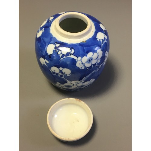 99 - Collection of 19th Century and Later 4 x Chinese Ginger Jars. 2 x Blue and White Prunus Pattern, an ... 