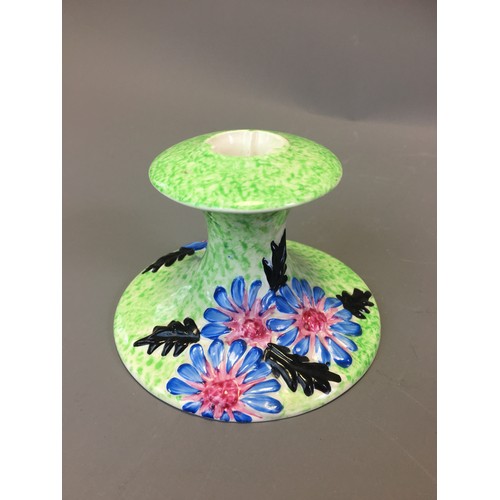 Art Deco - Clarice Cliff Bizarre Range "Marguerite" Candle Holder Newport Pottery.