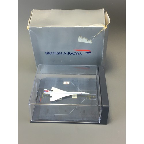 50 - Official Herpa British Airways Boxed Millenium Edition Concorde cased Small Model.