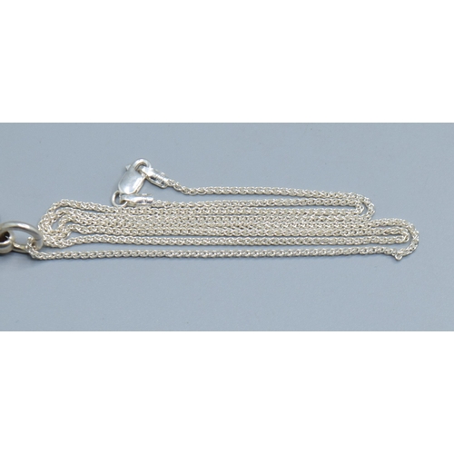 2509 - 925 silver fully hall marked Millennium Ingot held on a new without tag 925 silver neck chain 44cm l... 