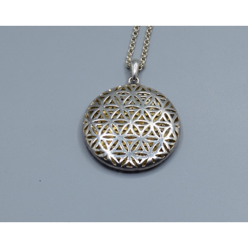 2579 - 925 silver Links of London curb link neck chain with T-bar catch80cm long together with a 925 silver... 