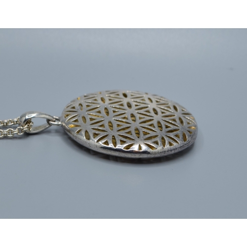 2579 - 925 silver Links of London curb link neck chain with T-bar catch80cm long together with a 925 silver... 