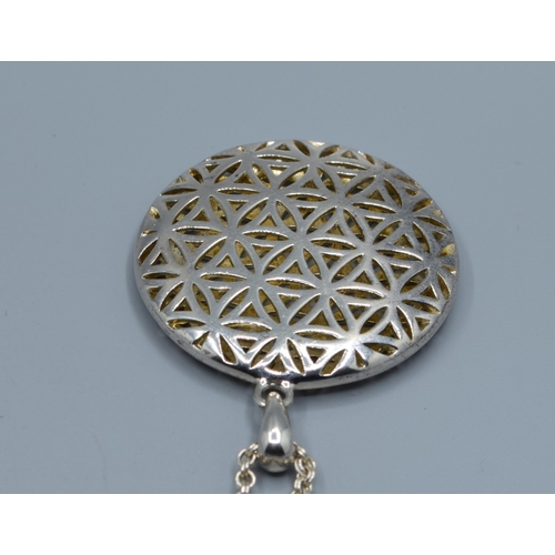 2579 - 925 silver Links of London curb link neck chain with T-bar catch80cm long together with a 925 silver... 