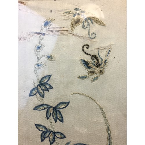 23 - 19th Century Chinese Silk Work Panels with Insect detailing, Crickets, Mantis and Butterflies around... 