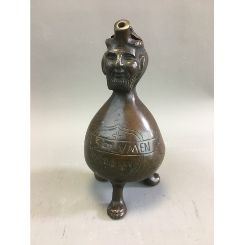 8 - Bronze German Aqua Manilles Dated 1575. Holy Water Vessel 19th Century Copy of the 16th Century Orig... 
