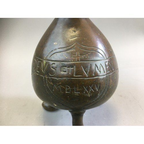 8 - Bronze German Aqua Manilles Dated 1575. Holy Water Vessel 19th Century Copy of the 16th Century Orig... 