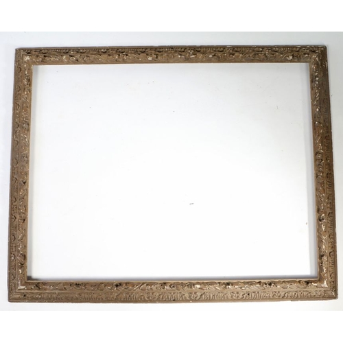 242 - A Large 19th Century Gilt Gesso Picture Frame
 98 x 127cm (rebate size)