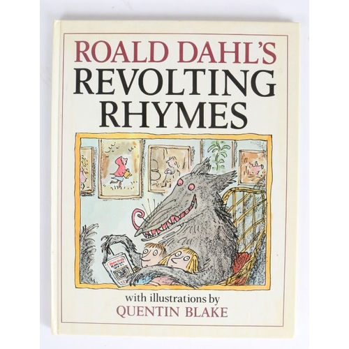 85a - Dahl (Roald) 'Revolting Rhymes', 1982 reprinted edition, Jonathan Cape, signed by Roald Dahl and ill... 