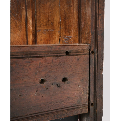 255 - A Charles II oak part 'tester-bed', Lancashire, circa 1670

 Without panelled tester, but with teste... 