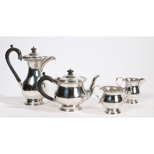 37 - A George V silver tea and coffee set, London 1925-26, maker Charles Boyton & Son Ltd. consisting of ... 