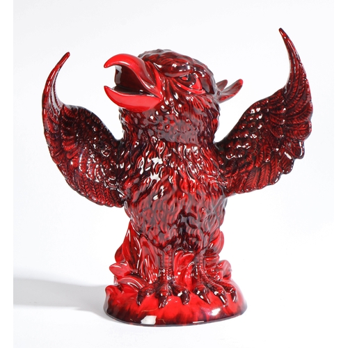 85 - Peggy Davies Ceramics 'The Phoenix', large limited edition figure of a bird,  modelled by Robert Tab... 