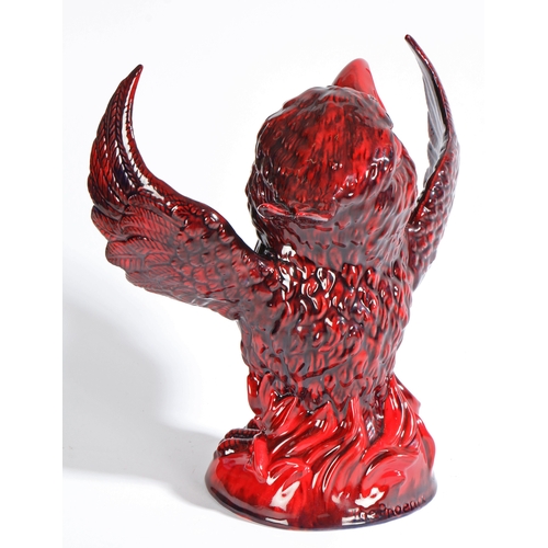 85 - Peggy Davies Ceramics 'The Phoenix', large limited edition figure of a bird,  modelled by Robert Tab... 