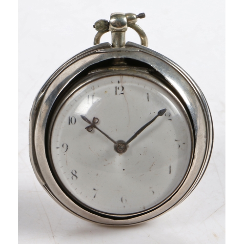 William Hardeman, Bridge, A George III silver pair cased pocket watch ...