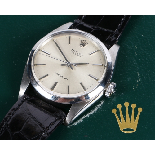 180 - A Rolex Oyster Precision gentleman's stainless steel wristwatch, model no. 6426, case ref. 2252XXX, ... 