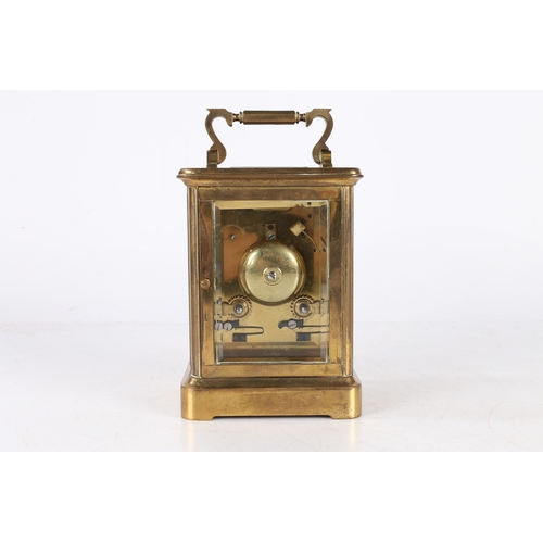 108 - A LARGE LATE 19TH/EARLY 20TH CENTURY BRASS CARRIAGE CLOCK BY CHARLES FRODSHAM LONDON. A large late 1... 