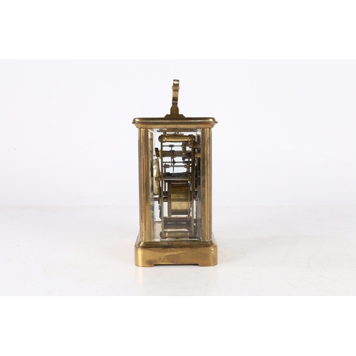 108 - A LARGE LATE 19TH/EARLY 20TH CENTURY BRASS CARRIAGE CLOCK BY CHARLES FRODSHAM LONDON. A large late 1... 