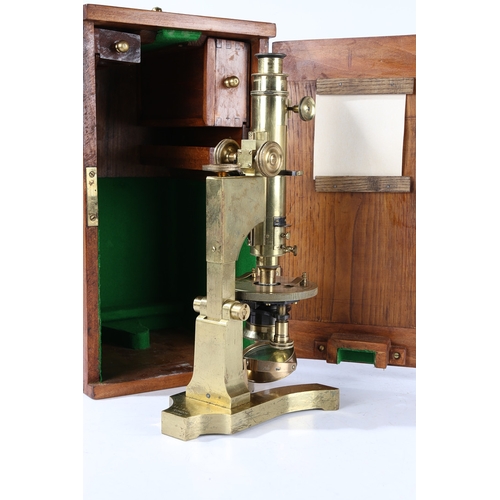 128 - A 19TH CENTURY MICROSCOPE BY R. J. BECK LTD, NO 21066. A 19th century Microscope by R. J. Beck Ltd, ... 