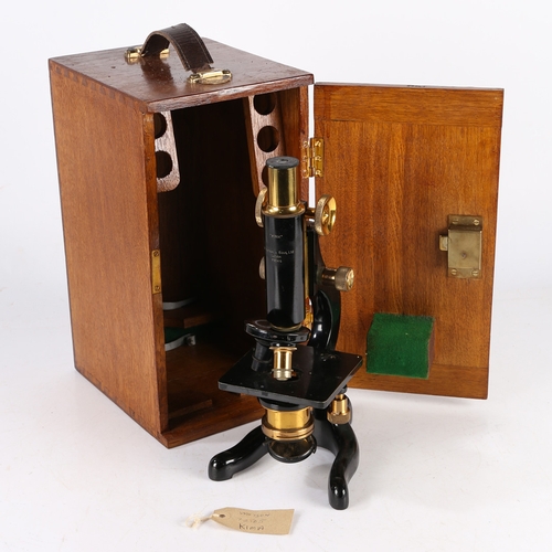 133 - A 20TH CENTURY MICROSCOPE BY W. WATSON & SONS LTD 