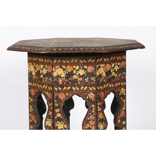 164 - AN EARLY 20TH CENTURY MOORISH TABLE OF OCTAGONAL FORM. An Early 20th century Moorish table of octago... 