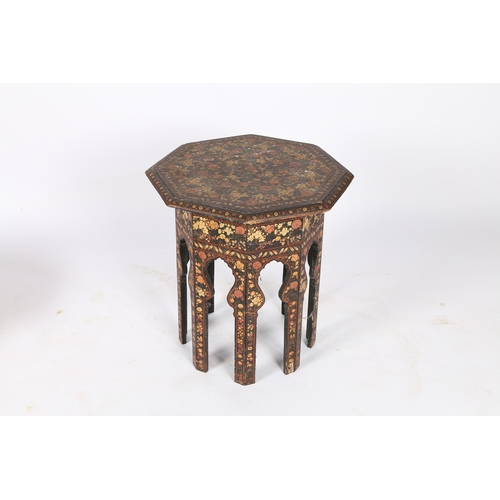 164 - AN EARLY 20TH CENTURY MOORISH TABLE OF OCTAGONAL FORM. An Early 20th century Moorish table of octago... 