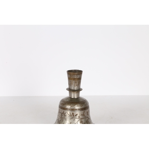 173 - A MID 19TH CENTURY INDIAN BIDRI HUQQA BASE, CIRCA 1850. A Mid 19th century Indian Bidri huqqa base, ... 