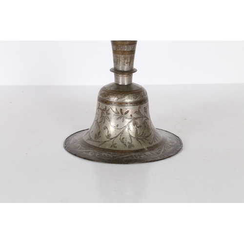 173 - A MID 19TH CENTURY INDIAN BIDRI HUQQA BASE, CIRCA 1850. A Mid 19th century Indian Bidri huqqa base, ... 