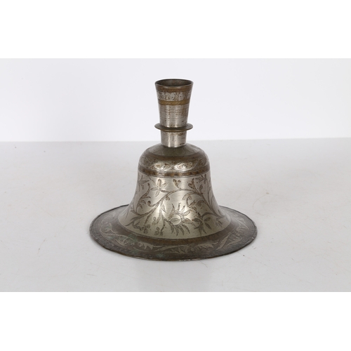 173 - A MID 19TH CENTURY INDIAN BIDRI HUQQA BASE, CIRCA 1850. A Mid 19th century Indian Bidri huqqa base, ... 