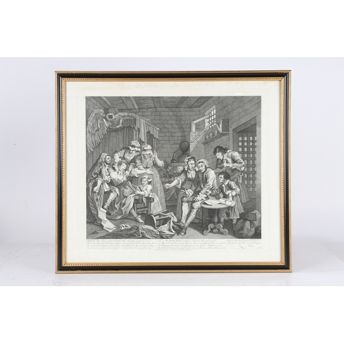 222 - AFTER WILLIAM HOGARTH (1697-1764) EIGHT SATIRICAL ENGRAVINGS. After William Hogarth (1697-1764) Eigh... 