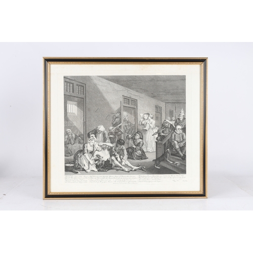 222 - AFTER WILLIAM HOGARTH (1697-1764) EIGHT SATIRICAL ENGRAVINGS. After William Hogarth (1697-1764) Eigh... 