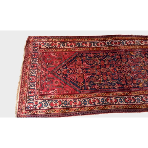 54 - A LARGE MALAYER RUNNER, WEST IRAN CIRCA 1910-20. A Large Malayer Runner, west Iran circa 1910-20,  h... 