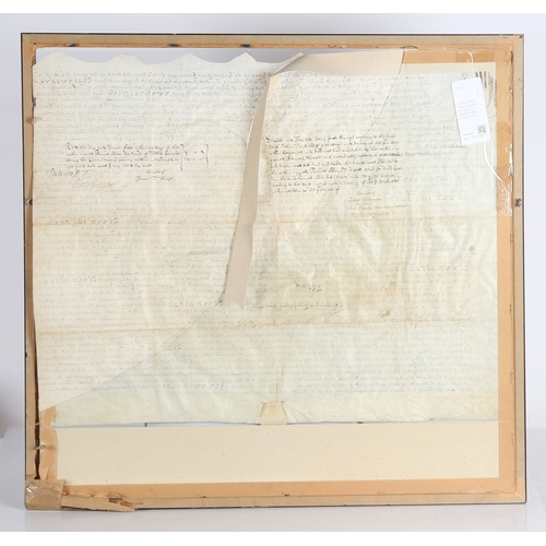 62 - A WILLIAM III LINCOLNSHIRE VELLUM INDENTURE, CIRCA 1700. This indenture on the first day in July in ... 