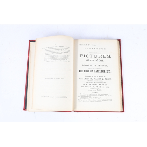 70 - FOUR 19TH AND VERY EARLY 20TH CENTURY AUCTION CATALOGUES. Four 19th and very early 20th century Auct... 