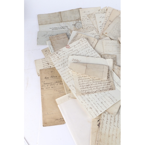 97 - A LARGE COLLECTION OF 18TH AND 19TH CENTURY EPHEMERA AND LETTERS. A large collection of 18th and 19t... 