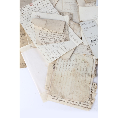 97 - A LARGE COLLECTION OF 18TH AND 19TH CENTURY EPHEMERA AND LETTERS. A large collection of 18th and 19t... 